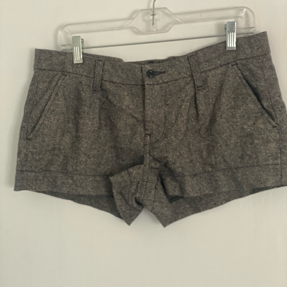 7 For All Man Kind. Tweed, wool silk blend shorts.